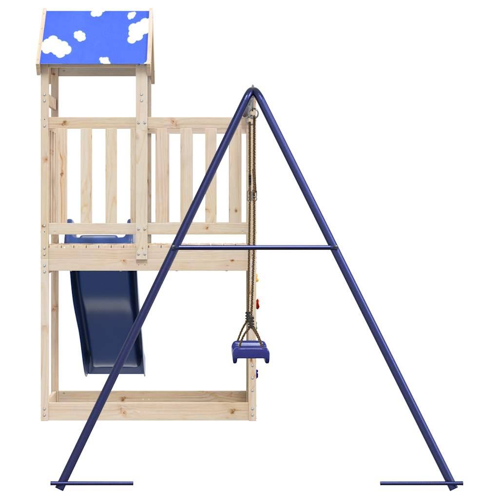 Aire de jeux d'extérieur - Jeu Plein air enfant bois de pin massif-JU1508 - Image 6