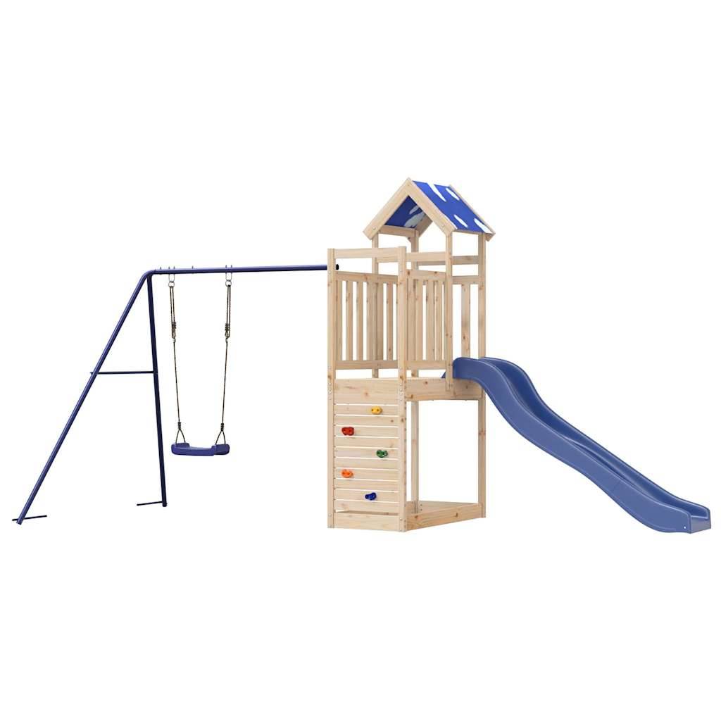 Aire de jeux d'extérieur - Jeu Plein air enfant bois de pin massif-JU1508 - Image 4