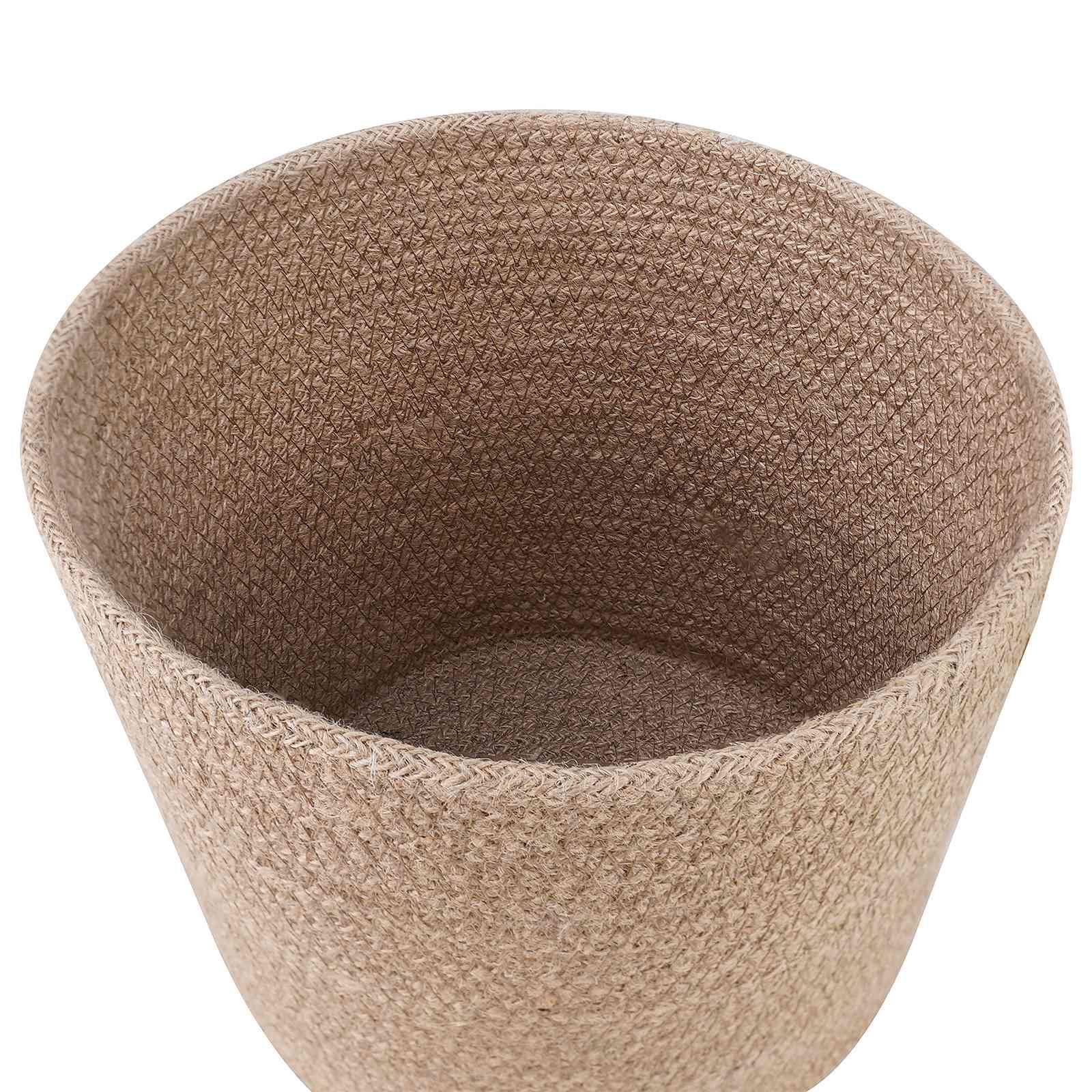 Ensemble de 2 pots à plantes jute naturel 28 x 28 x 28 cm, Poids:1.66kg - PANGIVO - Image 4