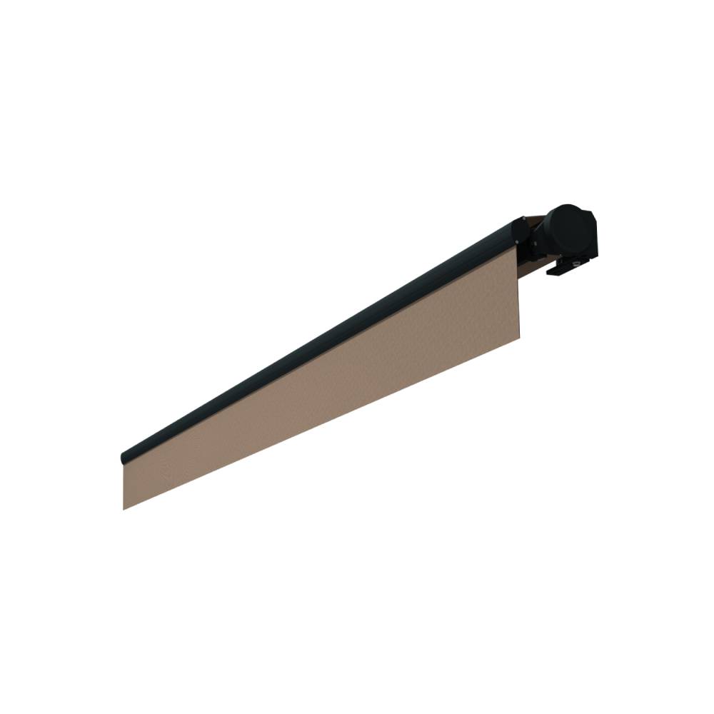 Intersun - Store banne loggia DIONEA 4,00x3,00 M (Motorisé Secours à Télécommande - Gris Anthracite - Taupe) - INTERSUN - Imagen 3