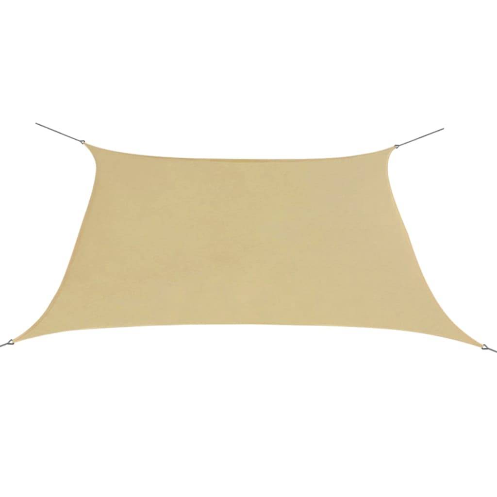 Helloshop26 - Voile d'ombrage parasol tissu oxford carré 2 x 2 m beige - Imagen 1
