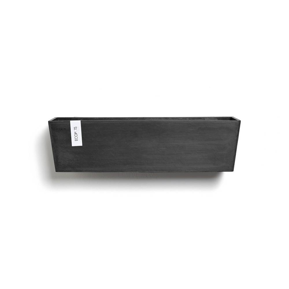 Ecopots - Pot suspension mural Manhattan Wall L Gris Foncé - 55 x 17,2 x H. 15 cm - 9,2 L ECOPOTS - Imagen 1