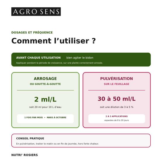 Nutri Rosiers - Engrais liquide pour rosiers et plantes fleuries - 5 litres (2500 litres de préparation) - Image 3