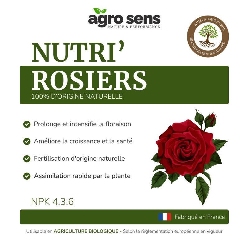 Nutri Rosiers - Engrais liquide pour rosiers et plantes fleuries - 5 litres (2500 litres de préparation) - Image 4