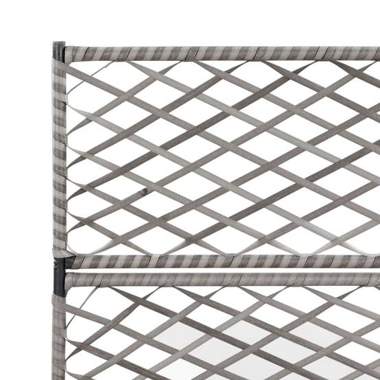VidaXL Lit surélevé de jardin avec 4 pots Résine tressée Blanc - Jardin VidaXL Lit surélevé de jardin avec 4 pots Résine tressée Blanc - Jardin