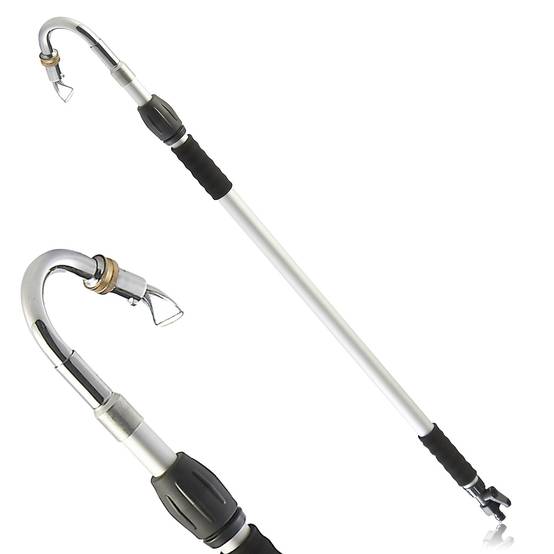 Lance de Nettoyage pour Gouttière Manche Télescopique 3,5 m Buse Coudée et Orientable - Image 1