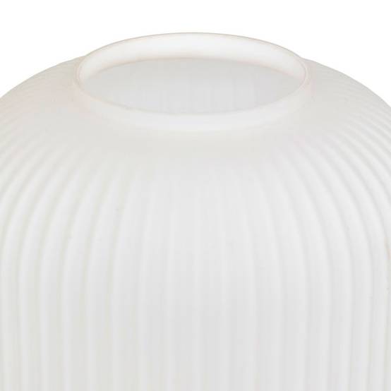 Lampe à poser Travis 25 cm verre blanc et bois Atmosphera - Image 5