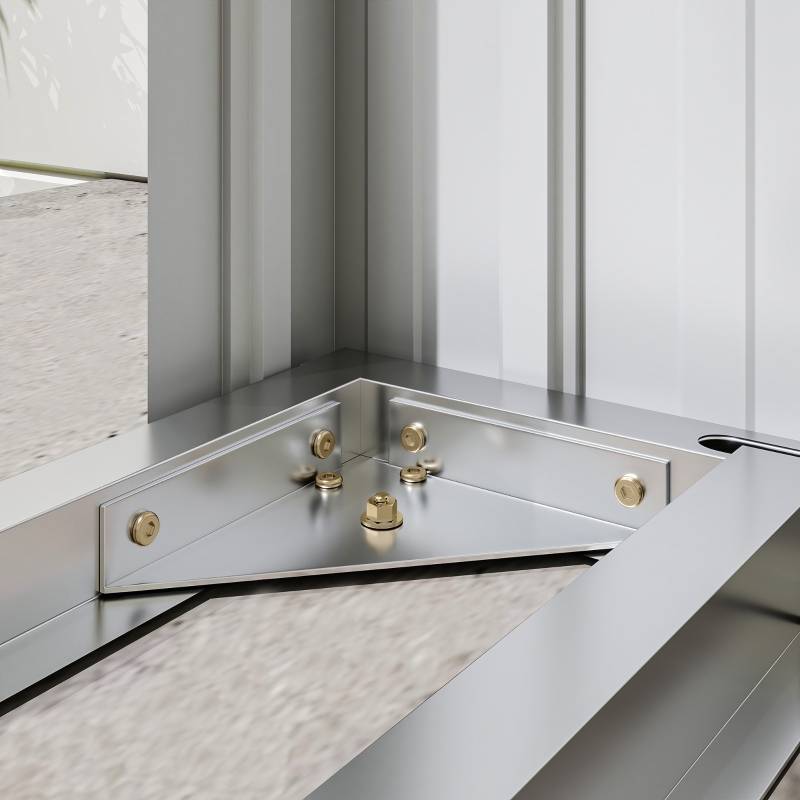 Abri-bûches Acier Extérieur Jardin Stockage bois de chauffage 213x66x150cm Gris Foncé - ComfortXL Outdoor Living - Image 7