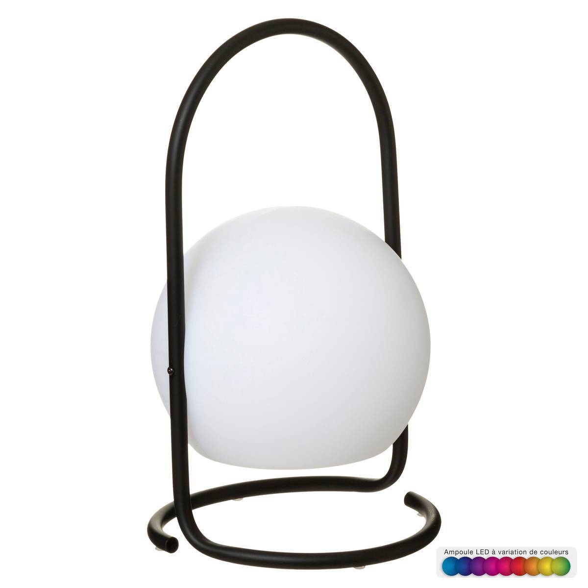 Lampe d extérieur "Pia" noir H29cm ATMOSPHERA CREATEUR D'INTERIEUR - Imagen 1