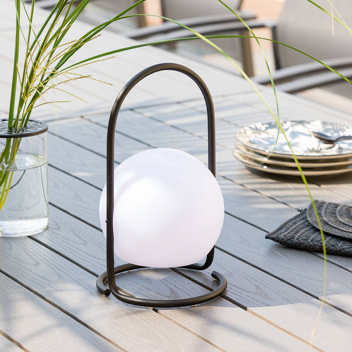 Lampe d extérieur "Pia" noir H29cm ATMOSPHERA CREATEUR D'INTERIEUR - Imagen 5