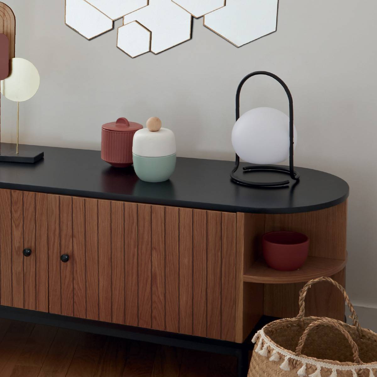 Lampe d extérieur "Pia" noir H29cm ATMOSPHERA CREATEUR D'INTERIEUR - Imagen 6