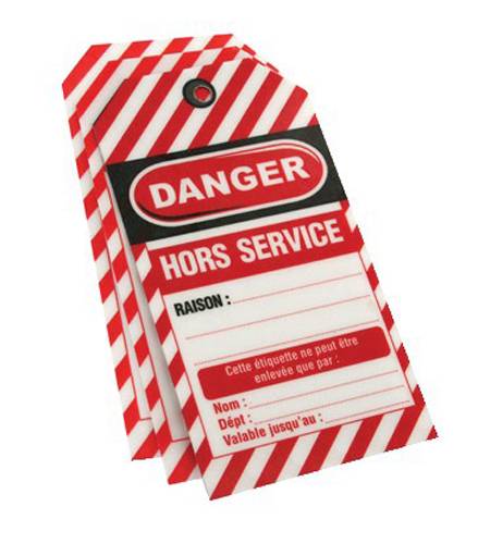 Lot de 10 étiquettes de consignation THIRARD Danger : ne pas toucher - 091131 - Imagen 2
