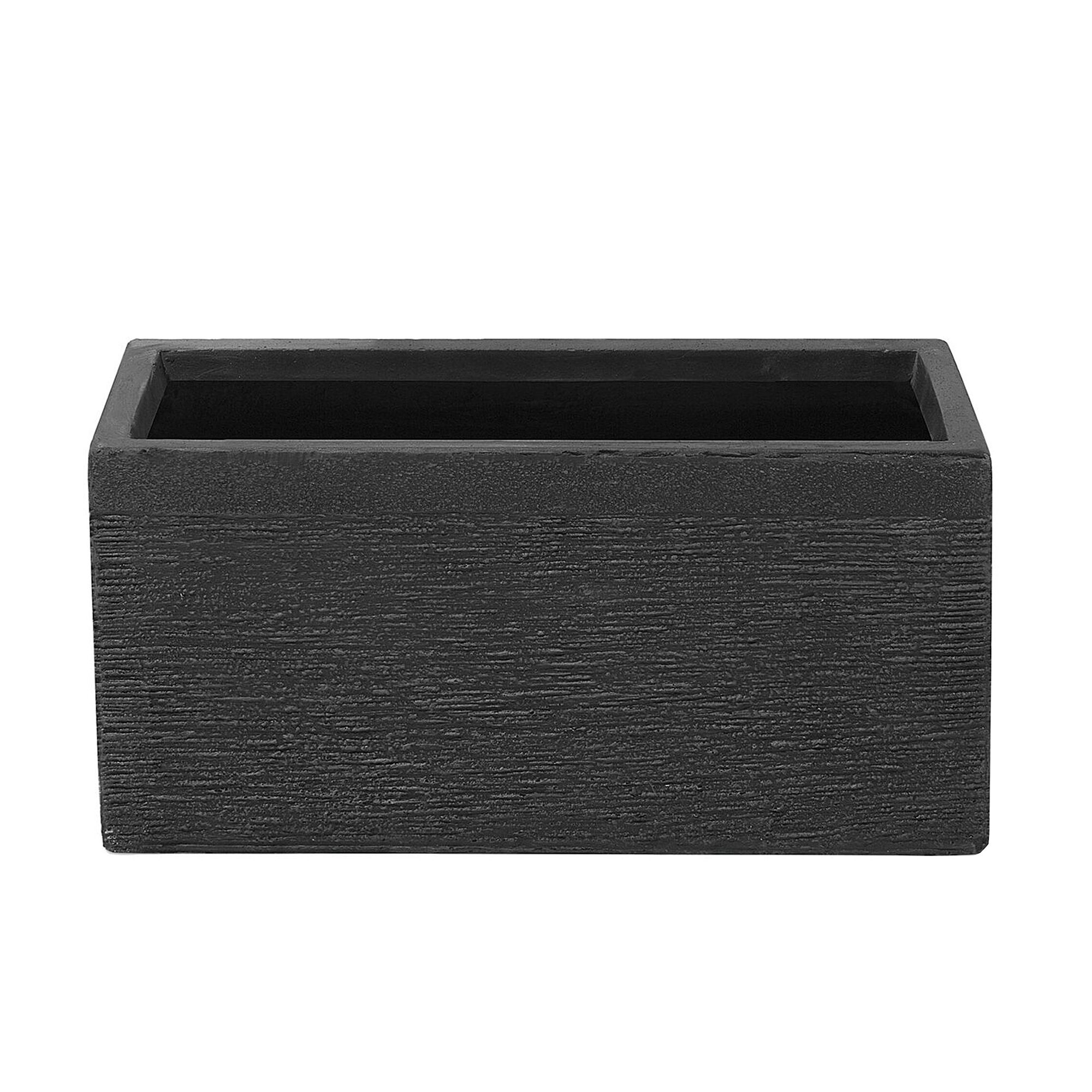 Beliani - Cache-pot d'extérieur Fibre d'argile Noir MYRA - Beliani - Imagen 2