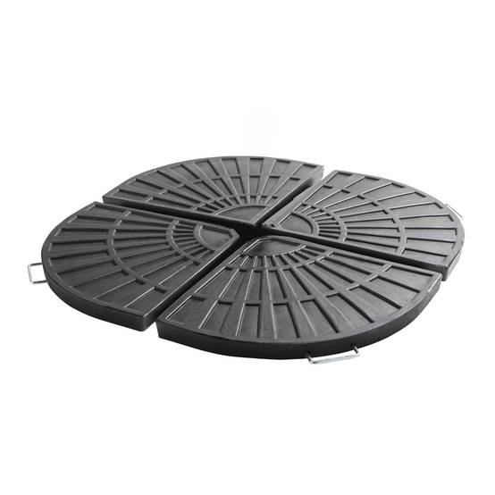 Oviala - Lot de 4 dalles de parasol lestées Solys - Oviala - Image 1