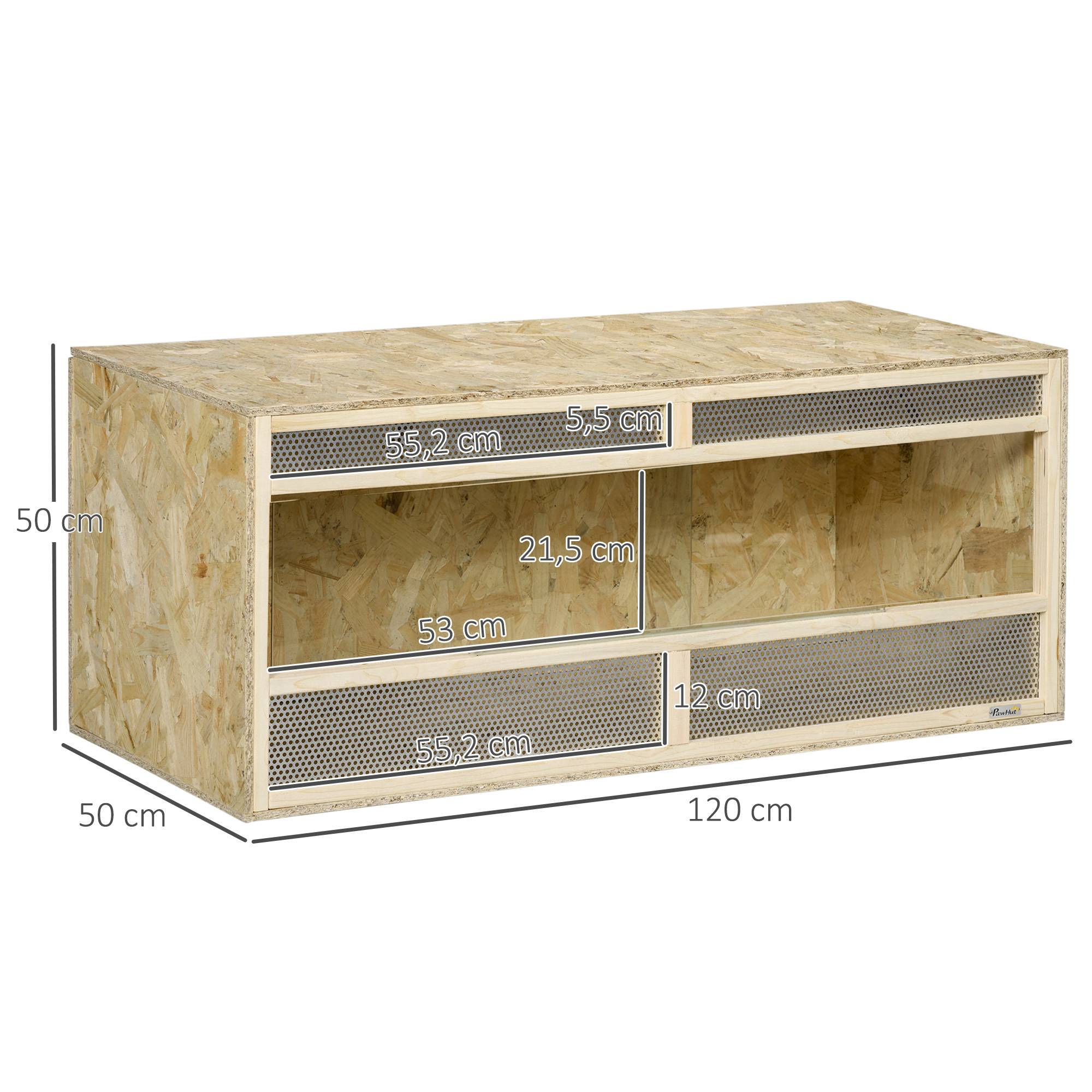 Terrarium bois OSB naturel 120 x 50 x 50 cm - PANGIVO - Image 5