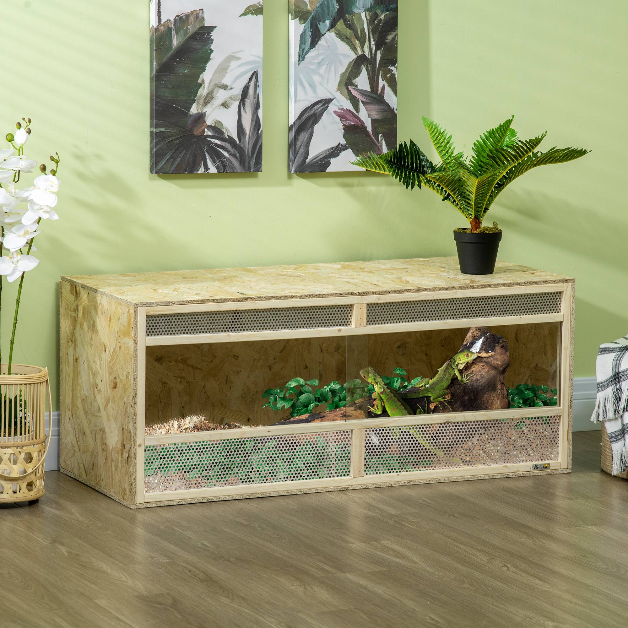 Terrarium bois OSB naturel 120 x 50 x 50 cm - PANGIVO - Image 4