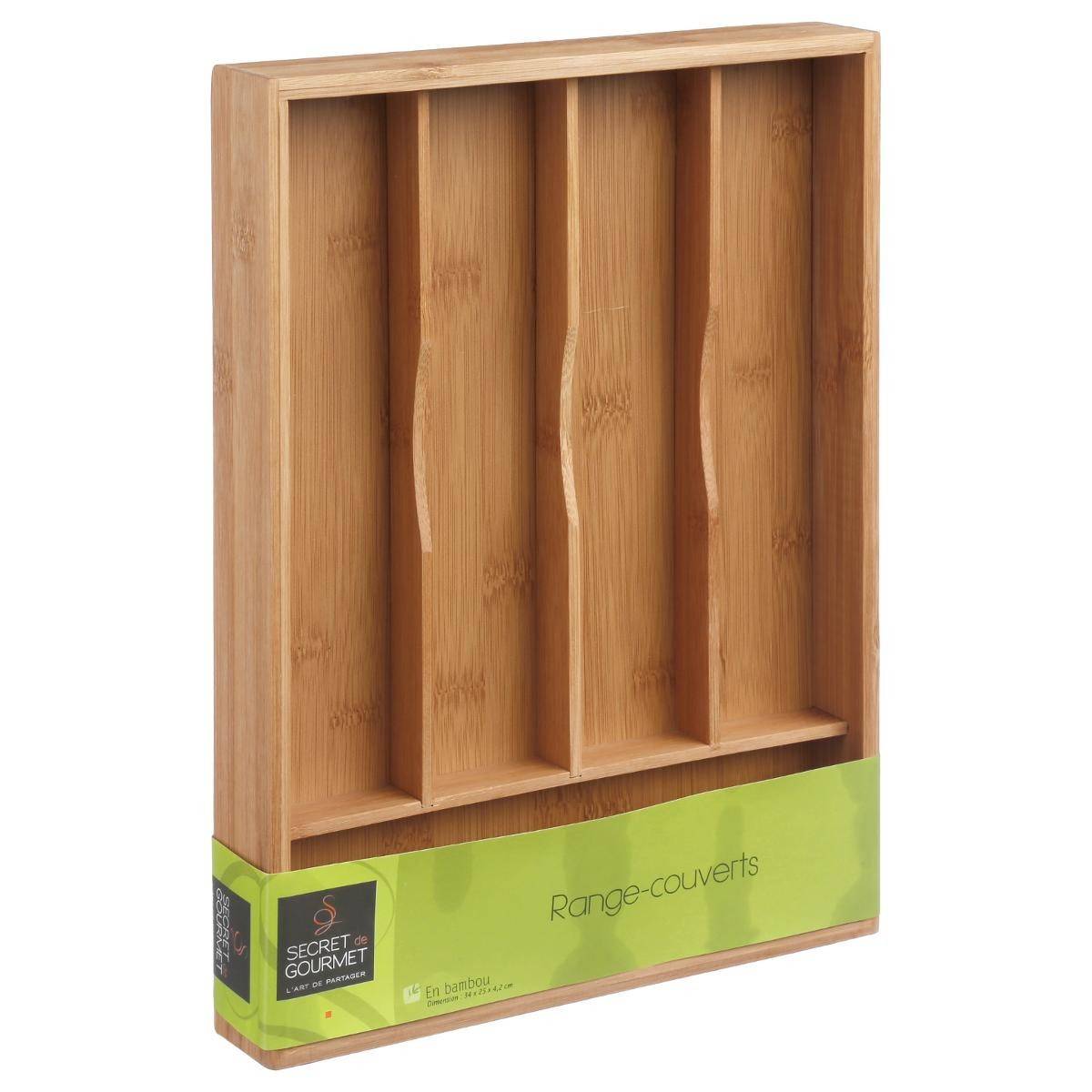 Range-Couverts Design "Bambou" 34cm Naturel - Image 3
