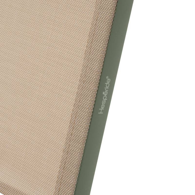 Hesperide - Lot de 4 chaises de jardin pliantes "Essentia" lin & vert laurier aluminium et texaline Hespéride - Image 6