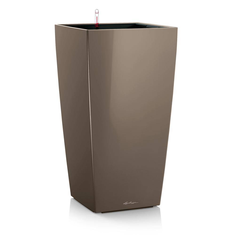 Lechuza - Cubico Premium 22 - kit complet, taupe brillant 41 cm Lechuza - Imagen 1