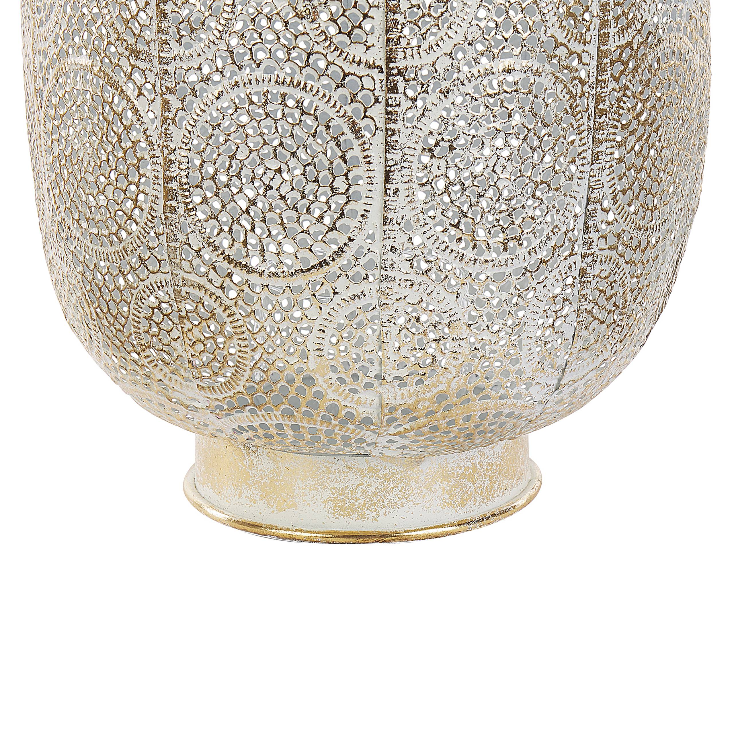 Beliani - Lanterne Métal Doré LANTAU - 25x25x30- Beliani - Image 6