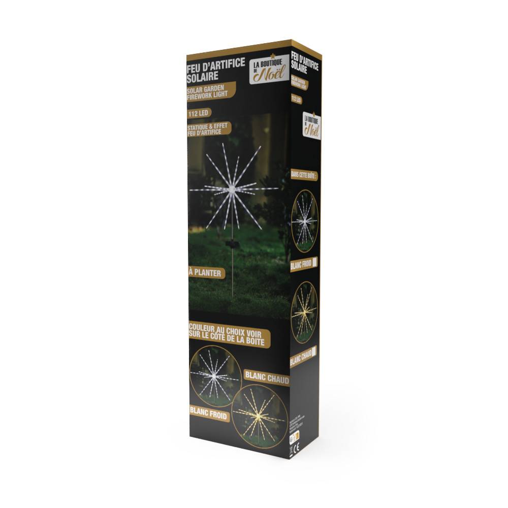 Lampe feu d'artifice solaire Unité Blanc - Imagen 6