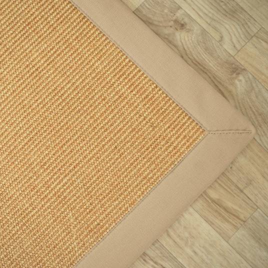 Decoweb - Tapis sisal Yucatan naturel - Ganse beige - 200 x 200 cm - Decoweb - Image 4