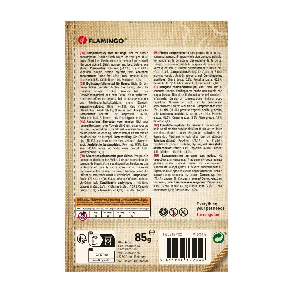Friandises hapki morceaux poulet et riz 85 g pour chien - Imagen 3