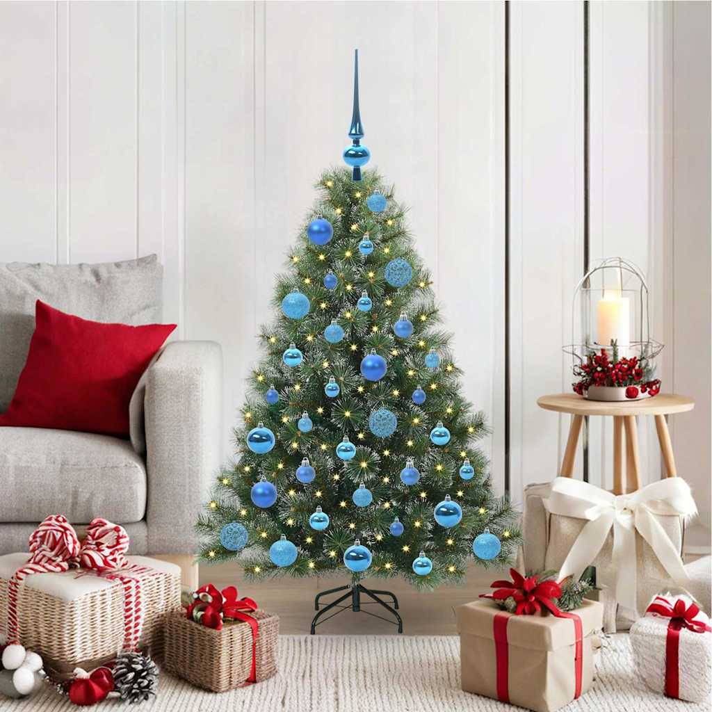 ComfortXL - Petit Sapin de Noël Artificiel 120 cm Décoré, Guirlande 150 LED USB et 61 Boules – ComfortXL Outdoor Living