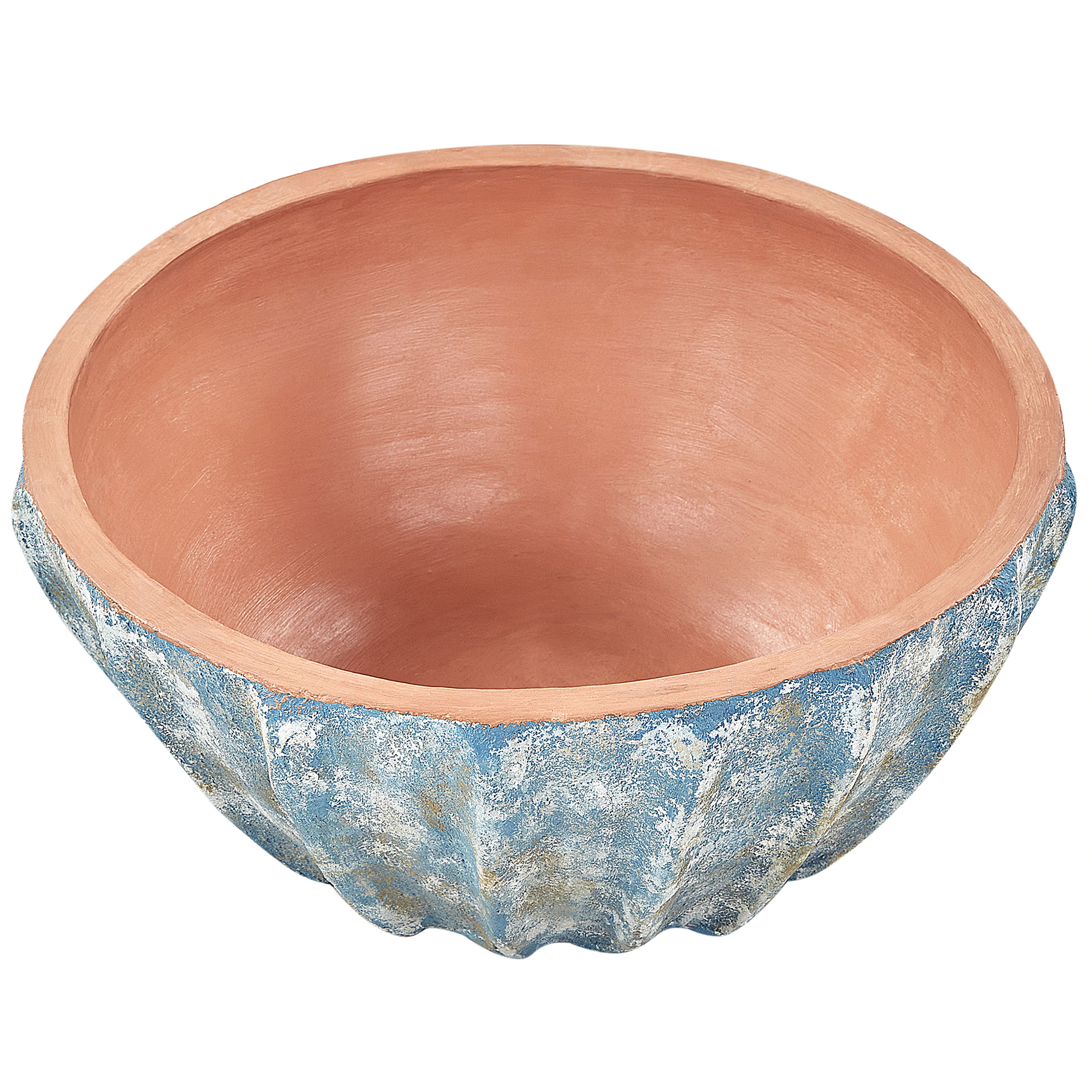 Cache-pot d'extérieur Terre cuite Bleu OSTRYA - Beliani - Image 3