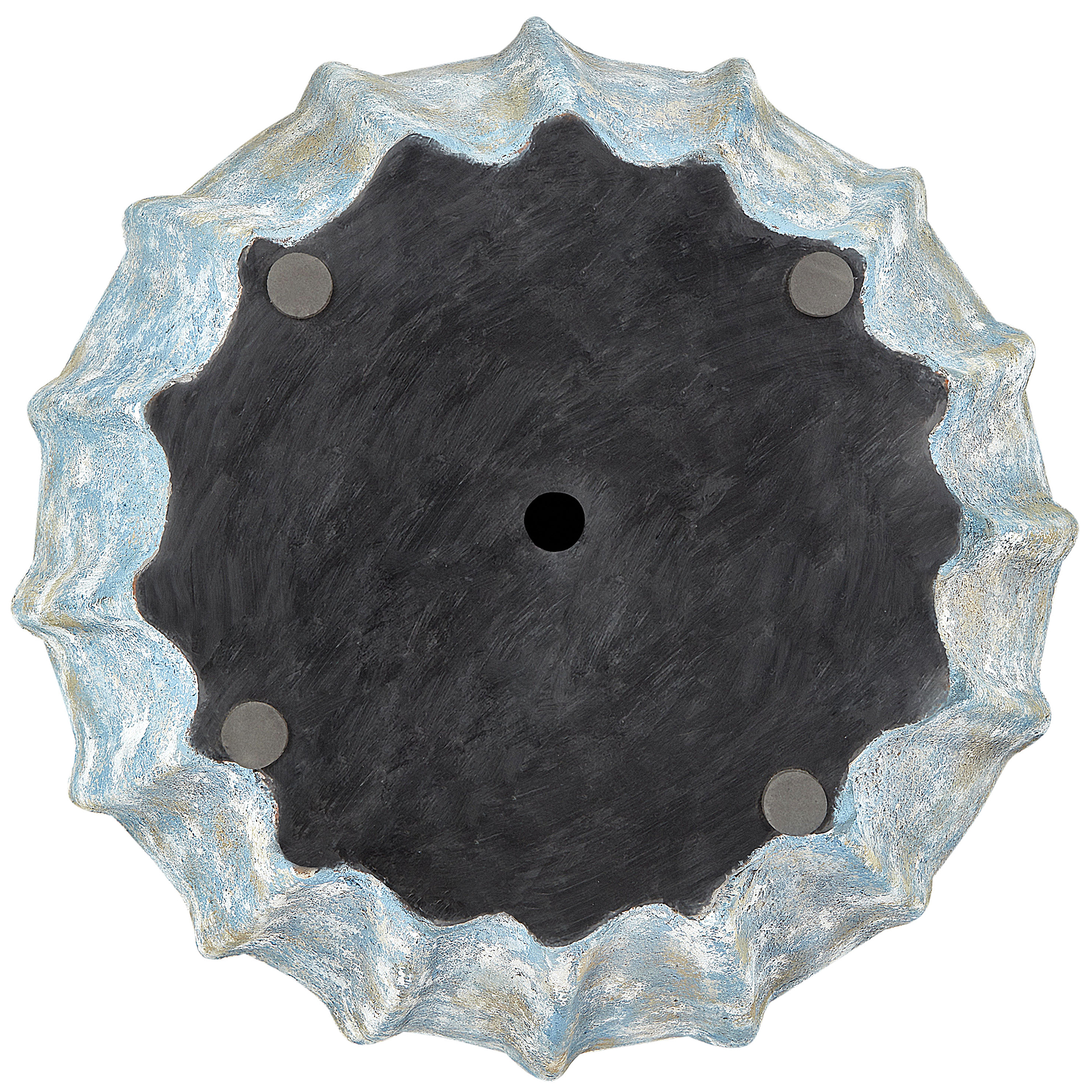 Cache-pot d'extérieur Terre cuite Bleu OSTRYA - Beliani - Image 4