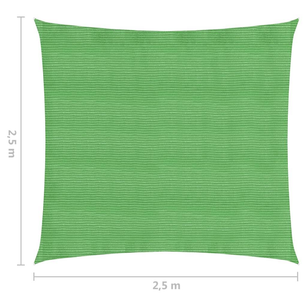 Helloshop26 - Voile toile d'ombrage parasol 160 g/m² PEHD 2,5 x 2,5 m vert clair - Imagen 6