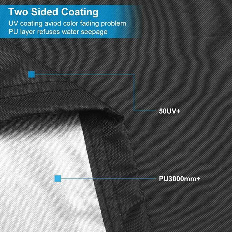 IntiMeg - Housse Barbecue,Housse Barbecue Gaz Bache Barbecue de Protection BBQ Couverture Anti-UV Imperméable pour Weber,Holland, etc (71*68cm),190g IntiMeg - Image 4