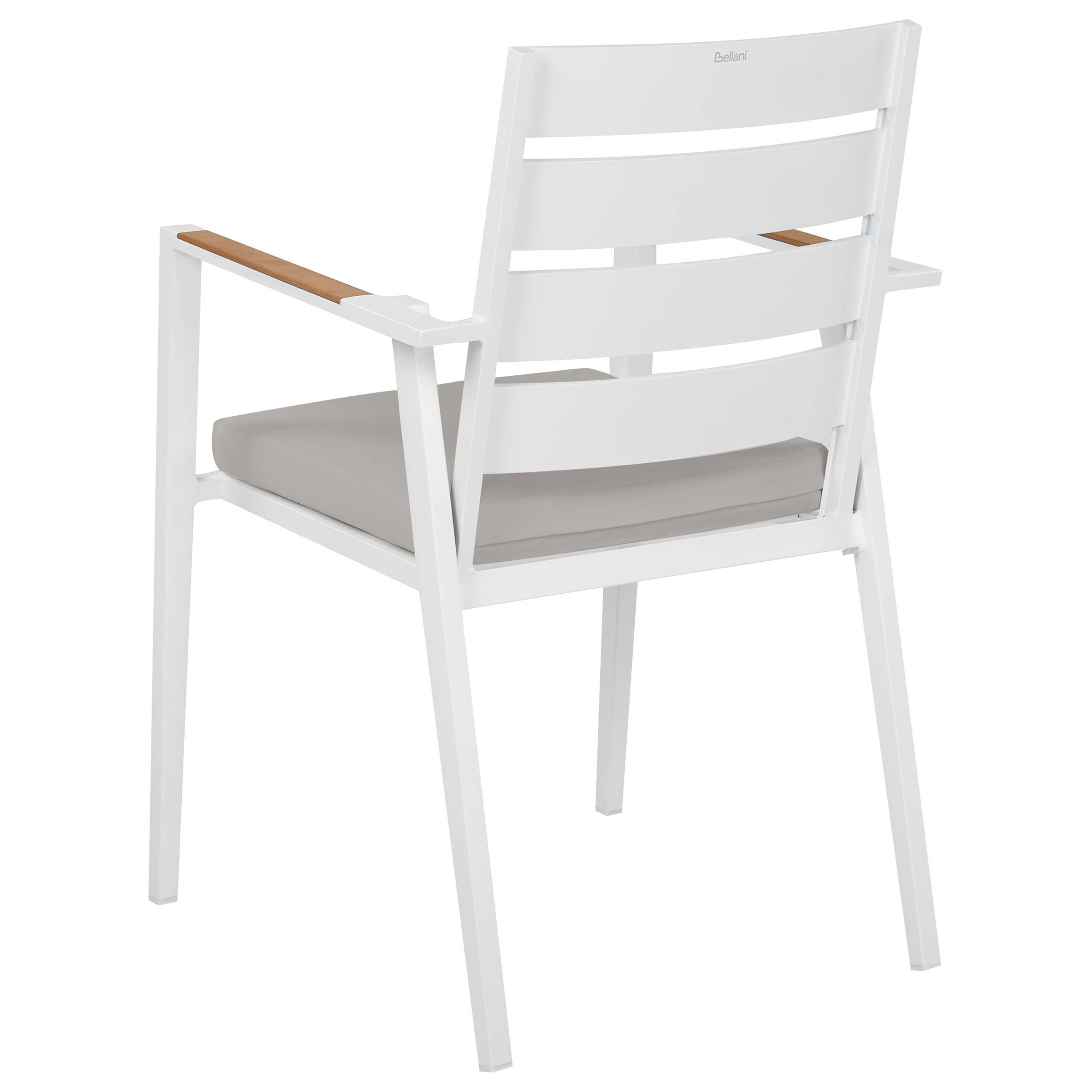 Chaise de jardin Aluminium Gris TAVIANO - Beliani - Image 7