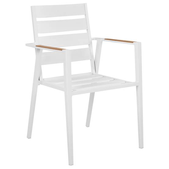 Chaise de jardin Aluminium Gris TAVIANO - Beliani - Image 5