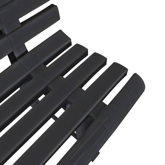 Maison Chic - Banc de jardin | Banquette De Jardin | Banc Extérieur 145,5 cm plastique anthracite Maison Chic - Image 4