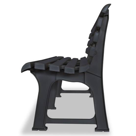 Maison Chic - Banc de jardin | Banquette De Jardin | Banc Extérieur 145,5 cm plastique anthracite Maison Chic - Image 3