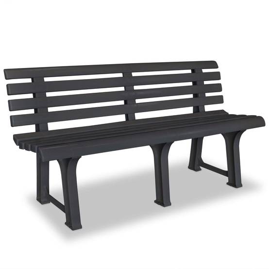 Maison Chic - Banc de jardin | Banquette De Jardin | Banc Extérieur 145,5 cm plastique anthracite Maison Chic - Image 2
