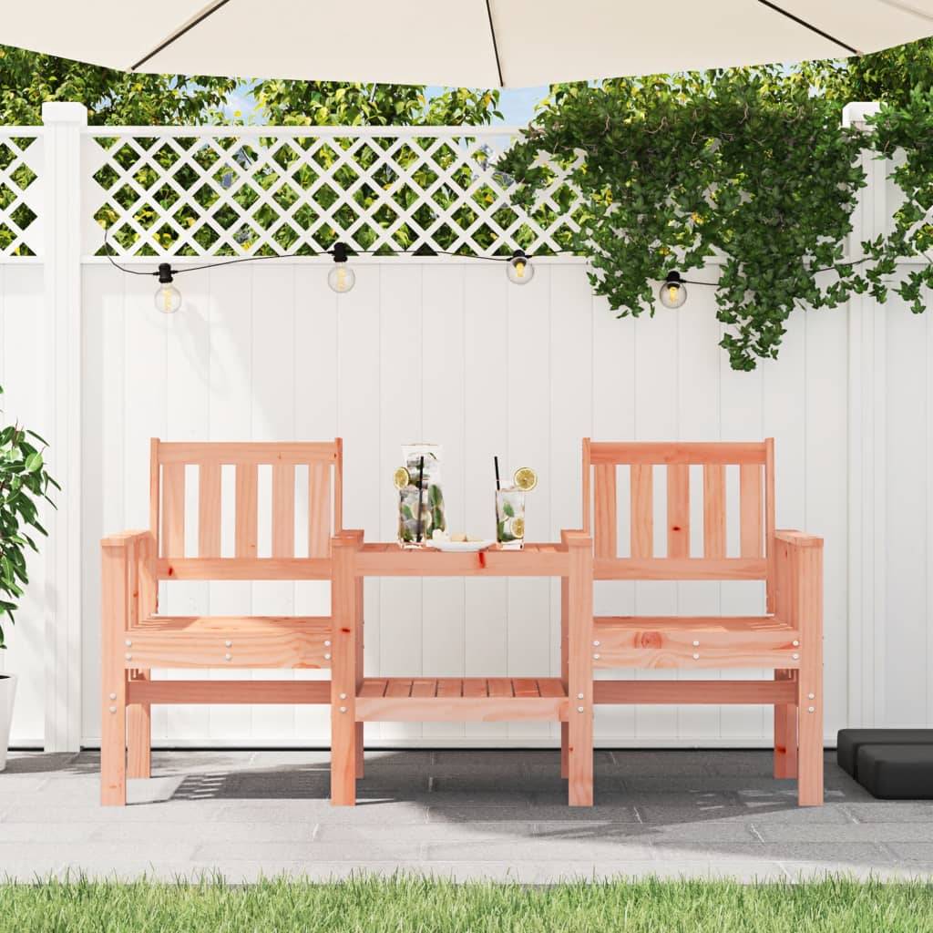 Maison Chic - Banc de jardin - Banc d'extérieur - Banquette avec table 2 places bois massif de douglas - Imagen 2