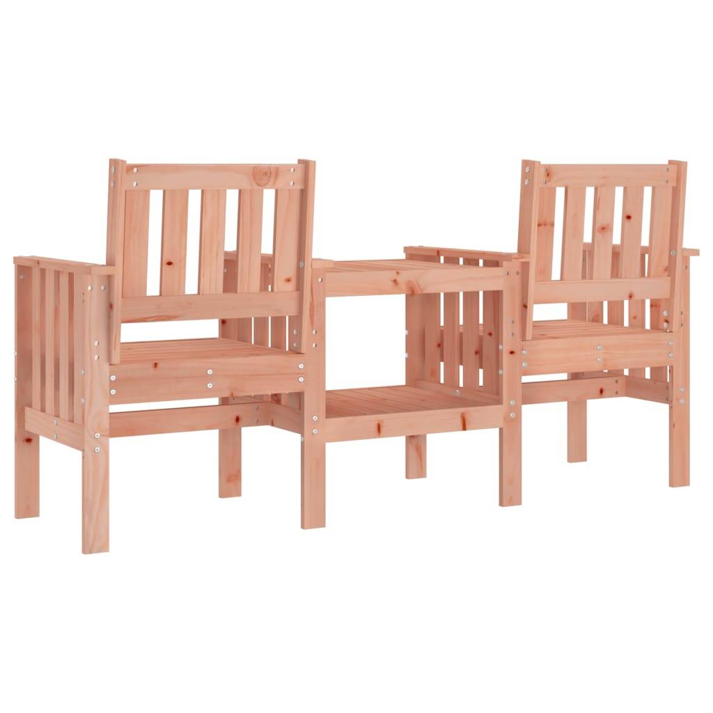 Maison Chic - Banc de jardin - Banc d'extérieur - Banquette avec table 2 places bois massif de douglas - Imagen 5