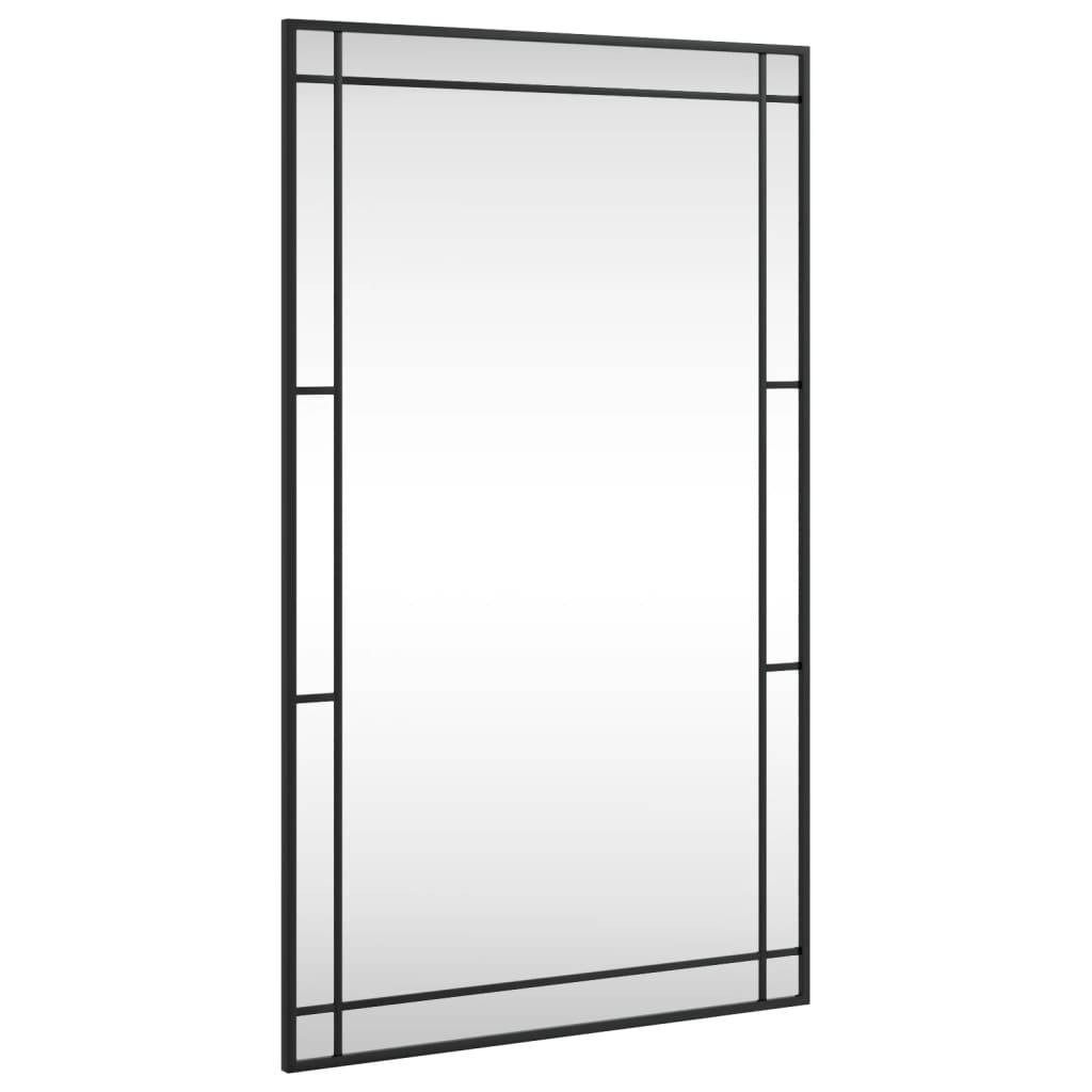 Maison Chic - Miroir mural noir 60x100 cm rectangulaire fer Maison Chic - Image 1