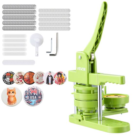 Vevor - VEVOR machine à badges 75 mm, kit DIY complet 100 badges, cadre ABS renforcé, accessoires inclus. - Image 1