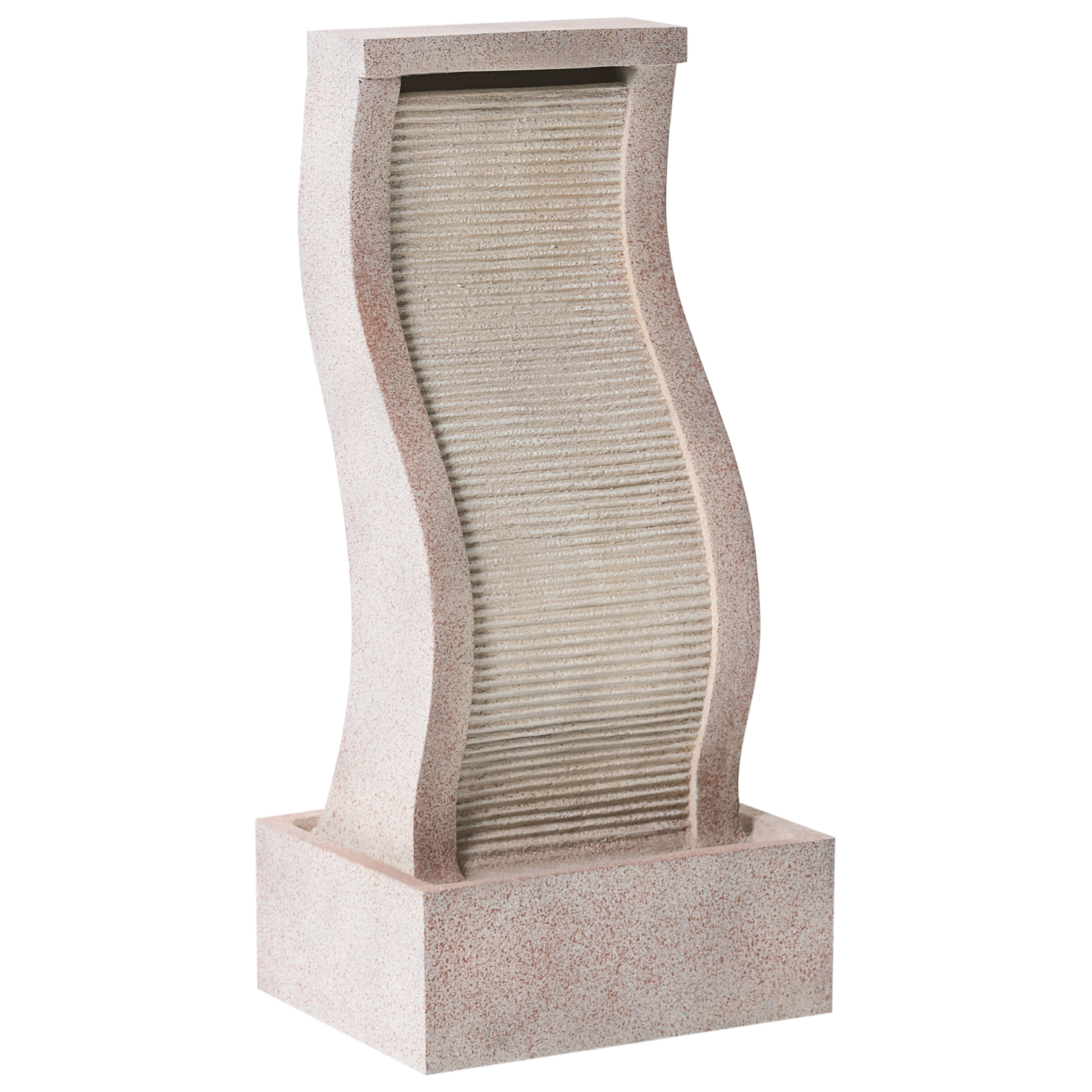 Fontaine décorative Résine Beige FORMIGA - Beliani - Image 1