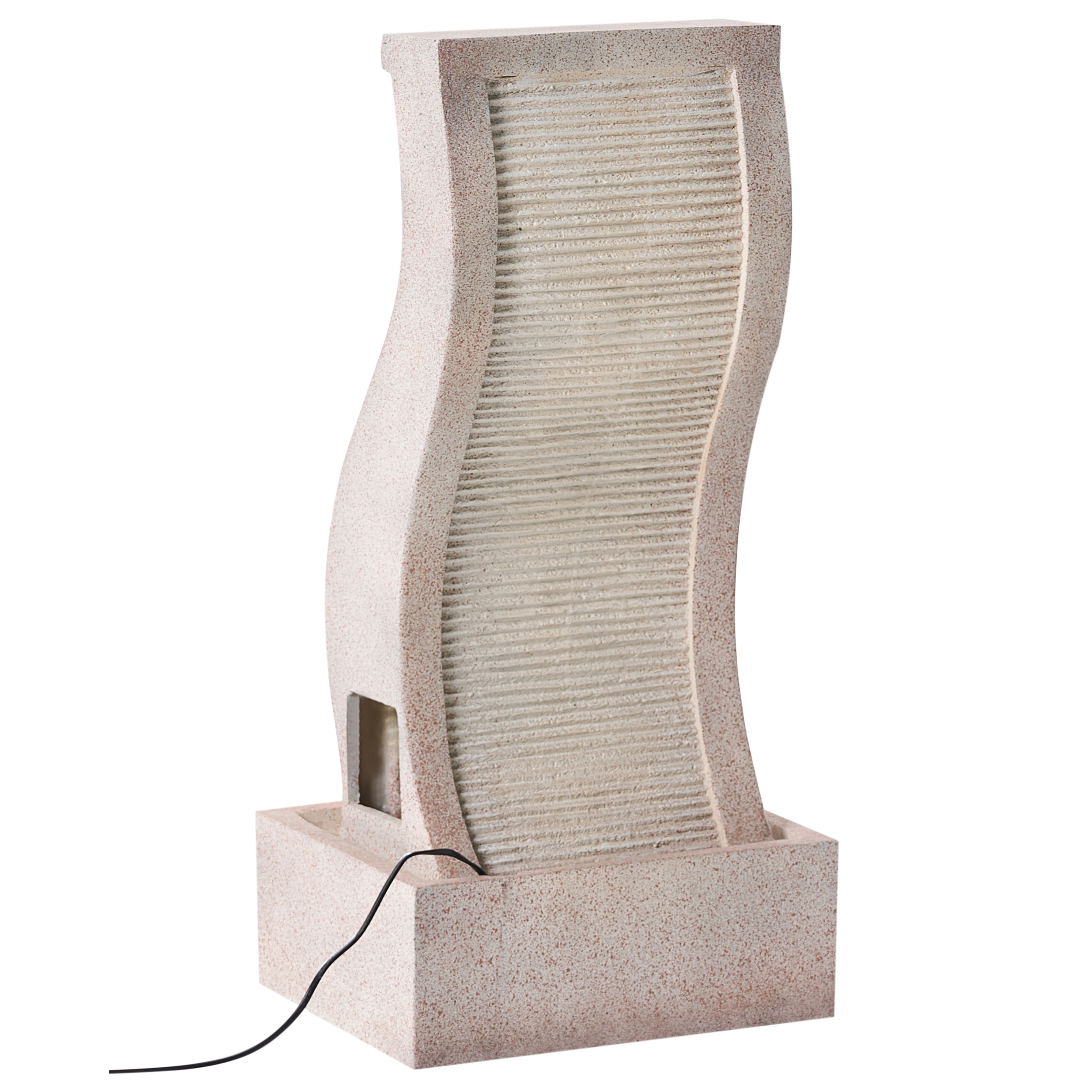 Fontaine décorative Résine Beige FORMIGA - Beliani - Image 4