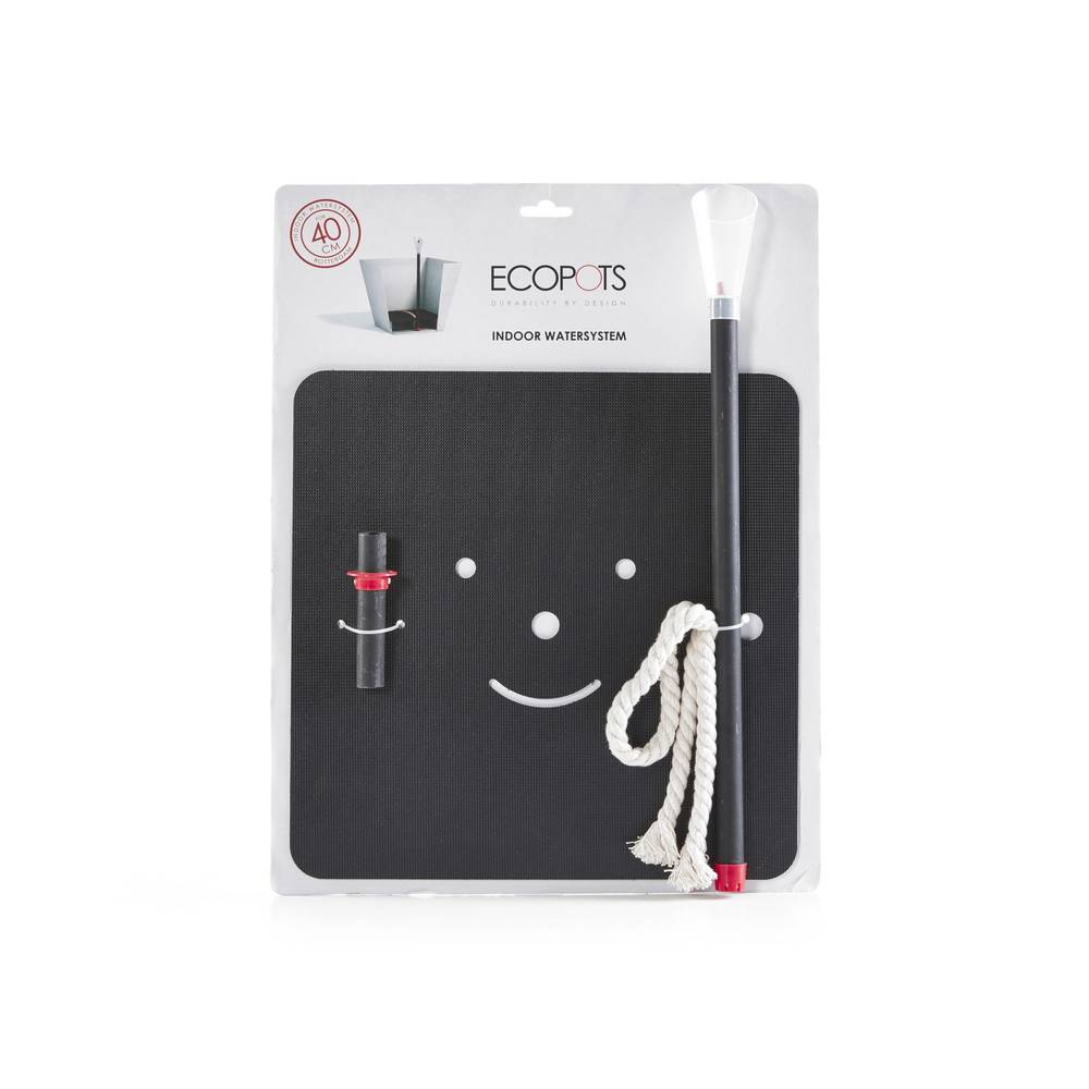 Ecopots - Système de réserve à eau pour pot Rotterdam 50 Noir ECOPOTS