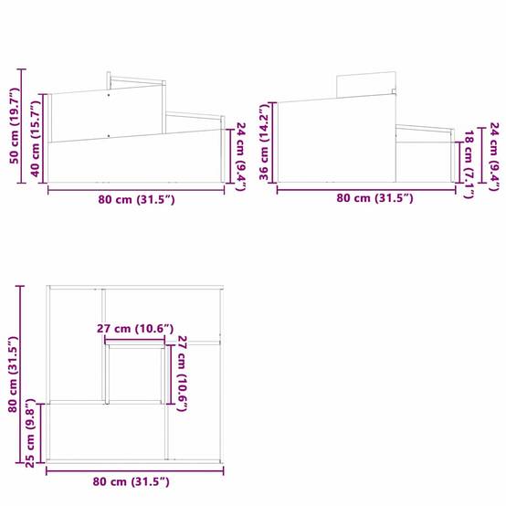 Grand pot de fleurs carré Acier Inox intérieur extérieur Argent 80x80x50 cm – ComfortXL Outdoor Living - Image 6