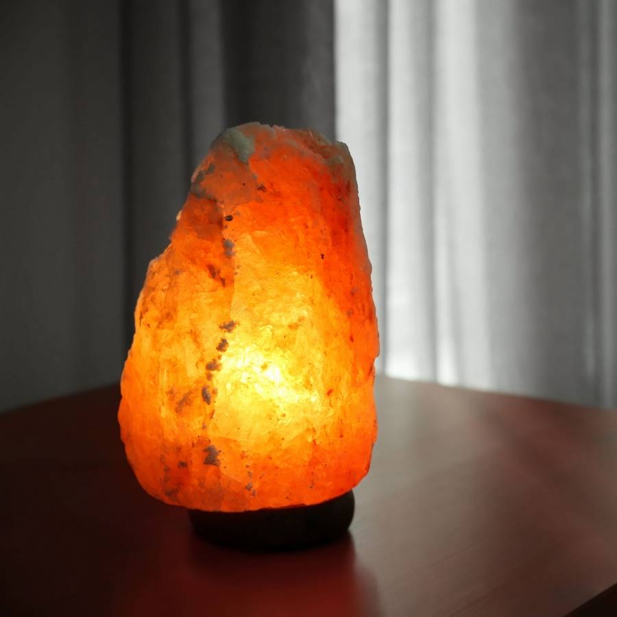 Zen Light - Lampe de Sel d'Himalaya de 4 à 6 kg - Matériau 100% Naturelle-Sculptée à la Main–Câble et Ampoule Fournis- Zen'Light