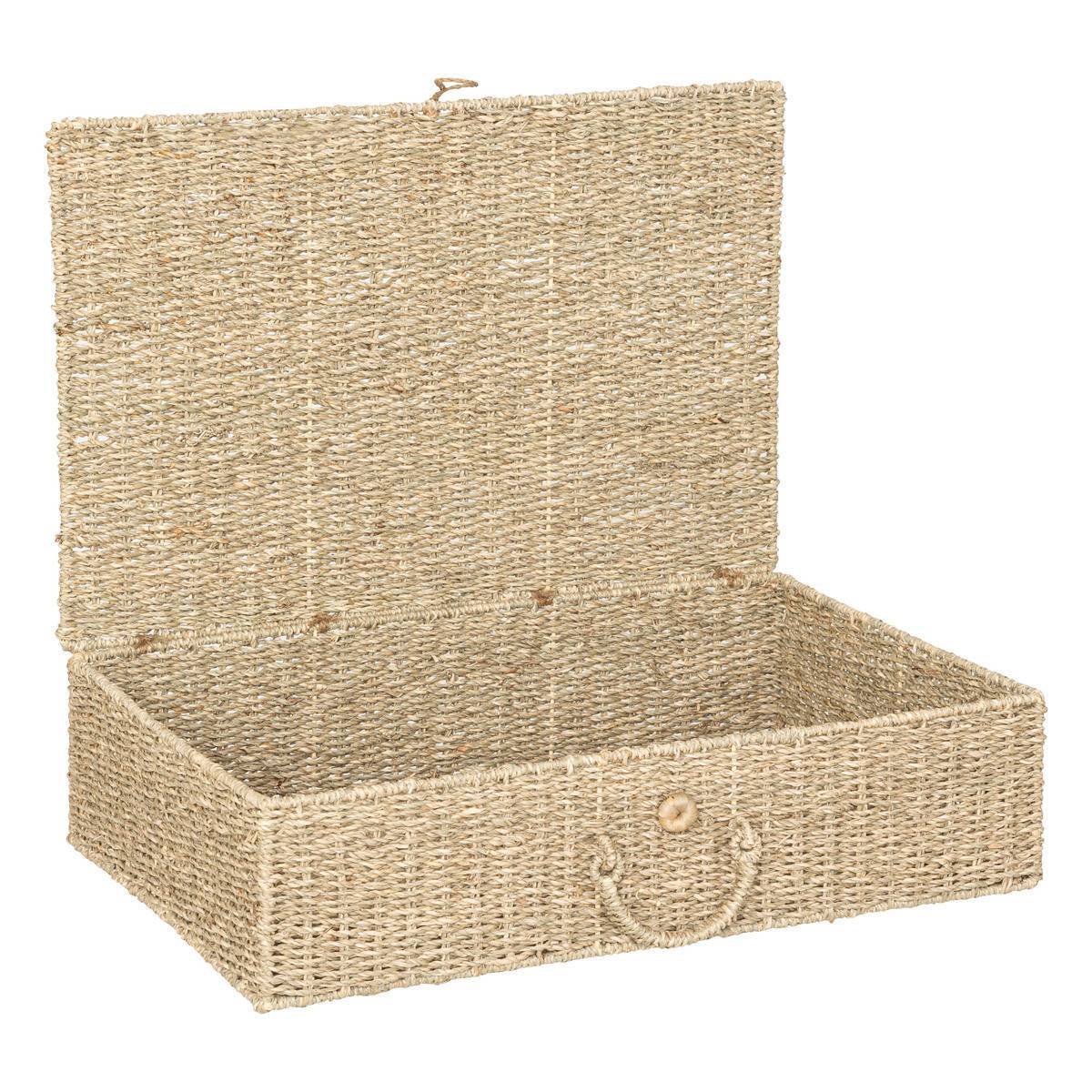 Atmosphera - Set de 2 paniers "Cora" en paille & métal S et M - Atmosphera Créateur d'intérieur - Imagen 4