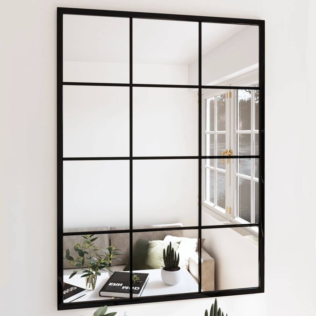 Maison Chic - Miroir mural noir 80x60 cm métal Maison Chic - Image 2
