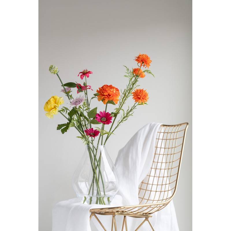 J-Line - Vase en verre transparent 19x19x24 cm - J-Line - Image 3
