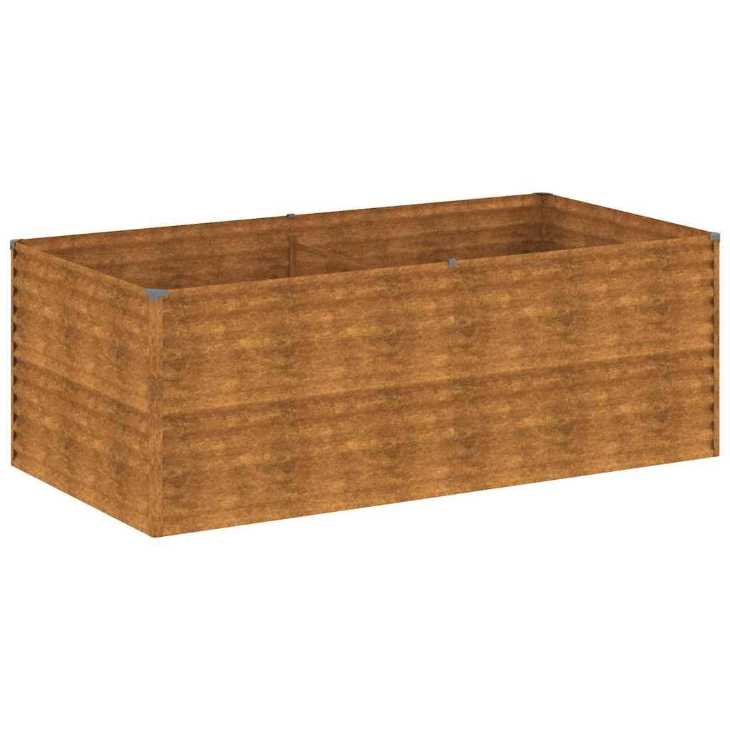 ComfortXL - Carré potager en acier Corten 196x100cm pour jardin potager et terrasse – ComfortXL Outdoor Living - Image 2